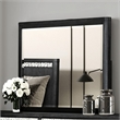 Zoko Dresser Mirror with Beveled Design-Ash Gray Solid Wood 38x42