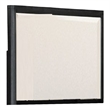 Zoko Dresser Mirror with Beveled Design-Ash Gray Solid Wood 38x42