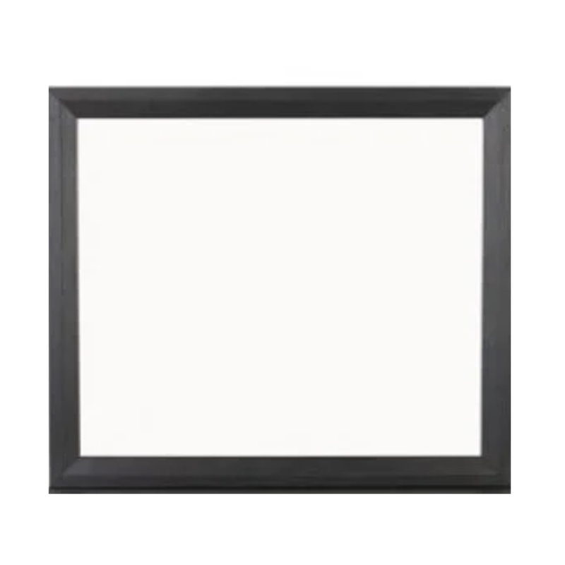 Kaira Dresser Mirror with Espresso Brown Solid Wood Frame-36x42