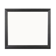 Kaira Dresser Mirror with Espresso Brown Solid Wood Frame-36x42