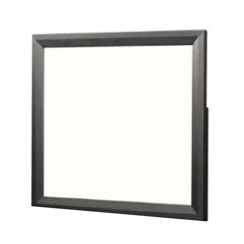 Kaira Dresser Mirror with Espresso Brown Solid Wood Frame-36x42