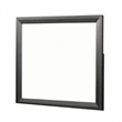 Kaira Dresser Mirror with Espresso Brown Solid Wood Frame-36x42