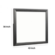 Kaira Dresser Mirror with Espresso Brown Solid Wood Frame-36x42