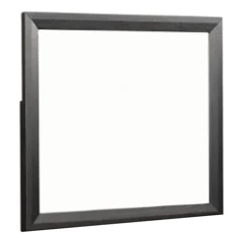 Kaira Dresser Mirror with Espresso Brown Solid Wood Frame-36x42