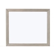 Kaira Vanity Dresser Mirror-Rustic Natural Oak Brown Wood 36x42
