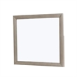 Kaira Vanity Dresser Mirror-Rustic Natural Oak Brown Wood 36x42