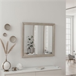 Kaira Vanity Dresser Mirror-Rustic Natural Oak Brown Wood 36x42