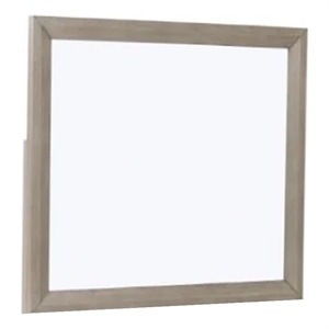 Kaira Vanity Dresser Mirror-Rustic Natural Oak Brown Wood 36x42