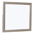 Kaira Vanity Dresser Mirror-Rustic Natural Oak Brown Wood 36x42
