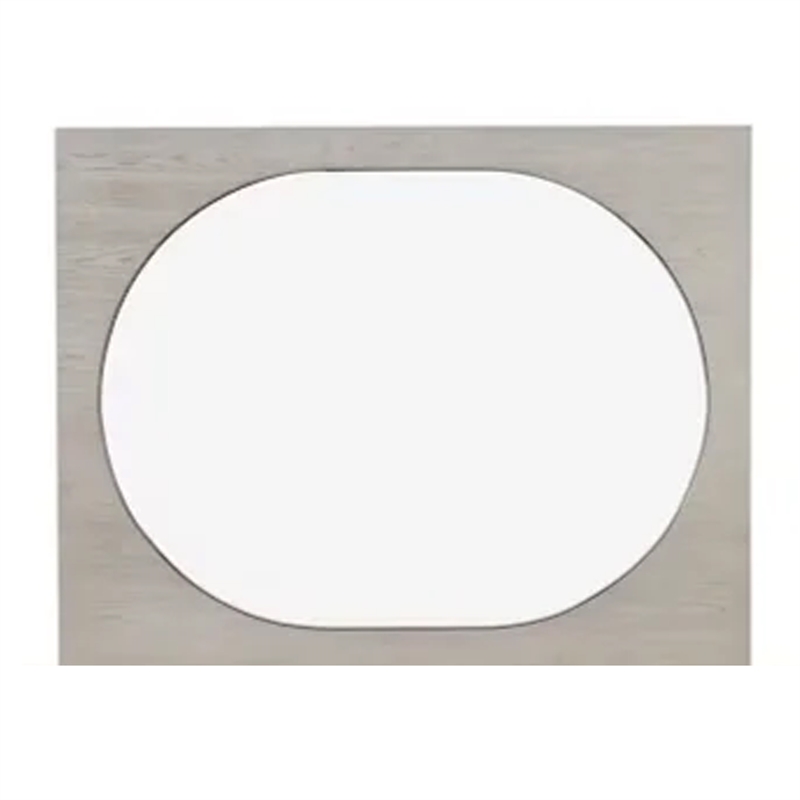 Celly Mirror-Round Beveled Edges-White Oak Solid Rubberwood 36x46