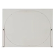 Celly Mirror-Round Beveled Edges-White Oak Solid Rubberwood 36x46