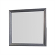 Kizie Dresser Mirror-Classic Weathered Black Solid Rubberwood 42 Inch