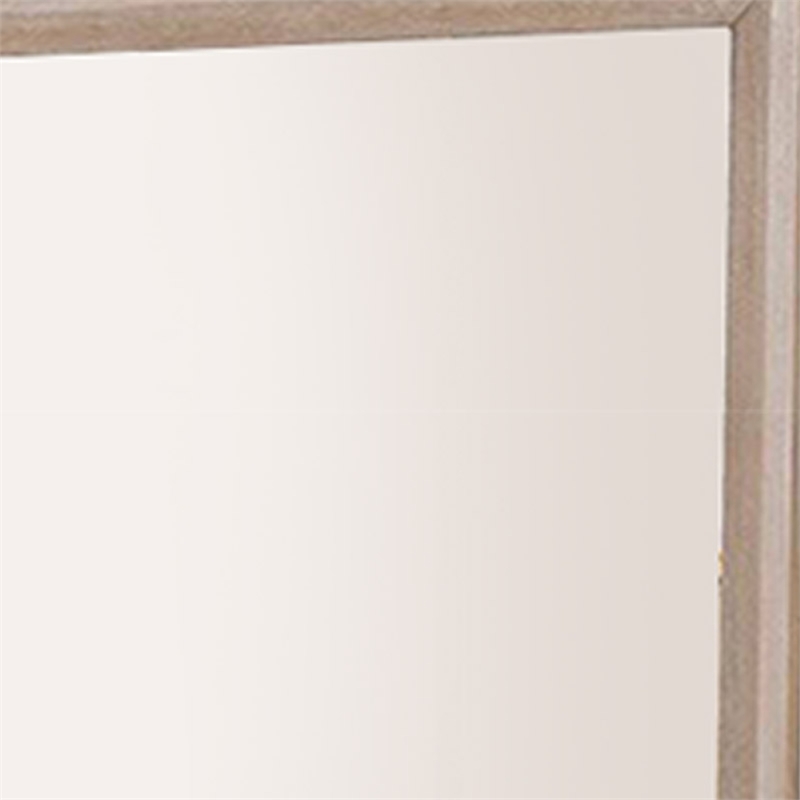 Kizie Dresser Mirror-Modern Classic Oak Beige Solid Wood-42 Inch