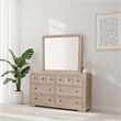 Kizie Dresser Mirror-Modern Classic Oak Beige Solid Wood-42 Inch