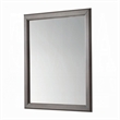 Zyna Accent Dresser Mirror-Modern Gray Wood-36x38 Rectangular Frame