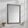 Zyna Accent Dresser Mirror-Modern Gray Wood-36x38 Rectangular Frame