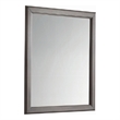 Zyna Accent Dresser Mirror-Modern Gray Wood-36x38 Rectangular Frame