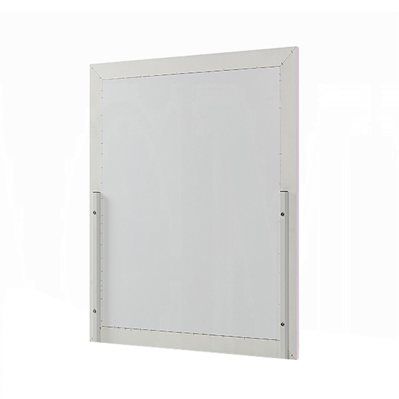 Tyra Accent Dresser Mirror-Sleek Square Wood Frame-34x39 Glossy Pink