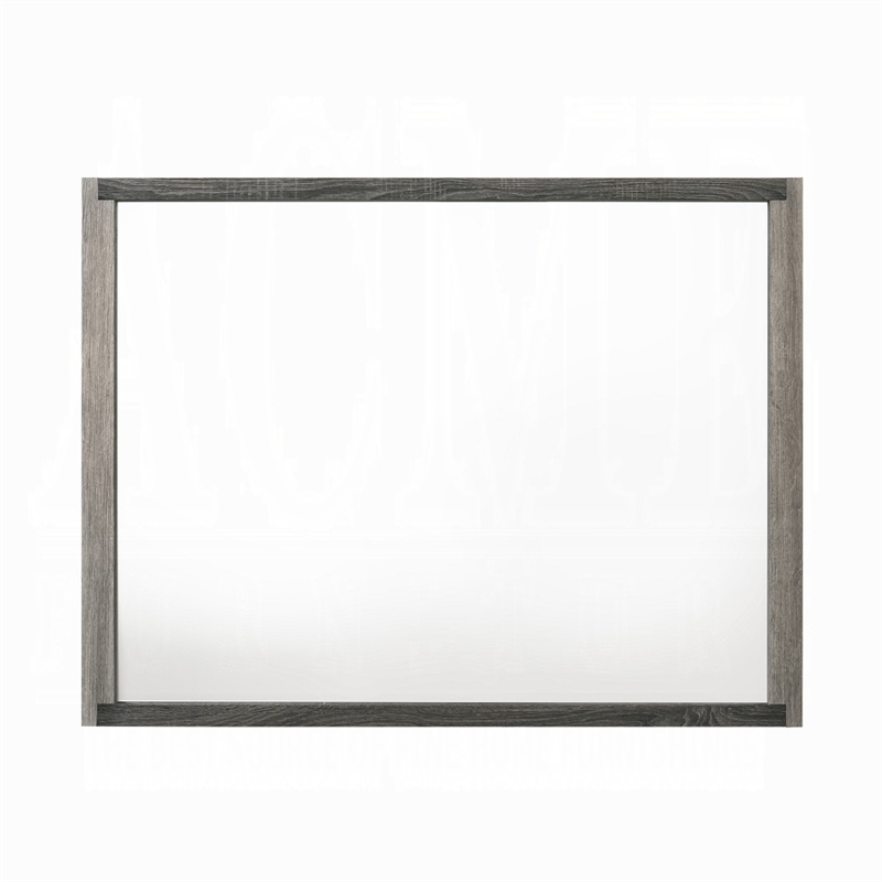 Joho Dresser Mirror-38x50-Dual Tone Gray Wood-Natural Grains