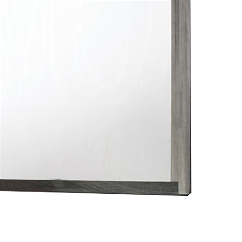 Joho Dresser Mirror-38x50-Dual Tone Gray Wood-Natural Grains