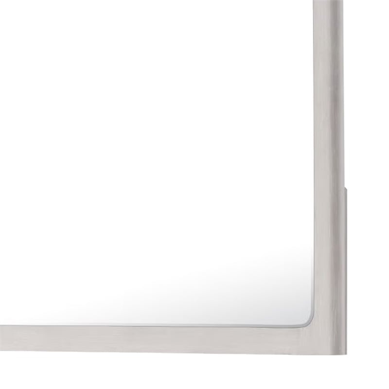 Thorne Dresser Mirror-40 Inch White Oak Rubberwood-Beveled Edge