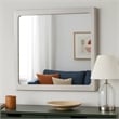 Thorne Dresser Mirror-40 Inch White Oak Rubberwood-Beveled Edge
