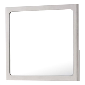 Thorne Dresser Mirror-40 Inch White Oak Rubberwood-Beveled Edge