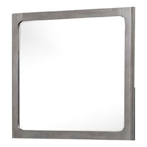 Thorne Dresser Mirror-Warm Gray Rubberwood-Beveled Edge-40 Inch
