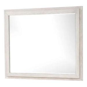 Loji 48 Inch Dresser Mirror-Weathered Gray Frame-Solid Rubberwood