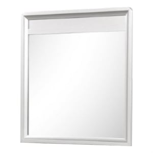 Broy 40 Inch Dresser Mirror-Champagne Gray Wood-Rounded Edges