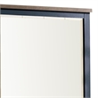 Tela 36 Inch Dresser Mirror-Blue Pinewood Frame-Dark Brown Top