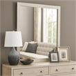 Hyao Dresser Mirror-White Wash Veneer-38 Inch Square Frame