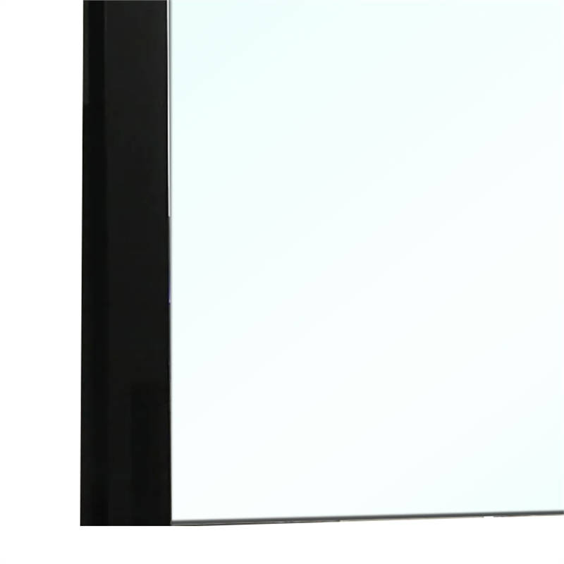 Suni Dresser Mirror-40 Inch-Sleek Piano Black Wood-Frameless Design
