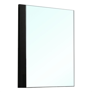 Suni Dresser Mirror-40 Inch-Sleek Piano Black Wood-Frameless Design