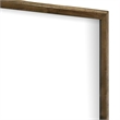 Rouk Dresser Mirror-Walnut Brown Solid Wood-Rectangular 45 Inch Frame