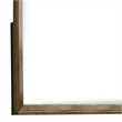 Rouk Dresser Mirror-Walnut Brown Solid Wood-Rectangular 45 Inch Frame