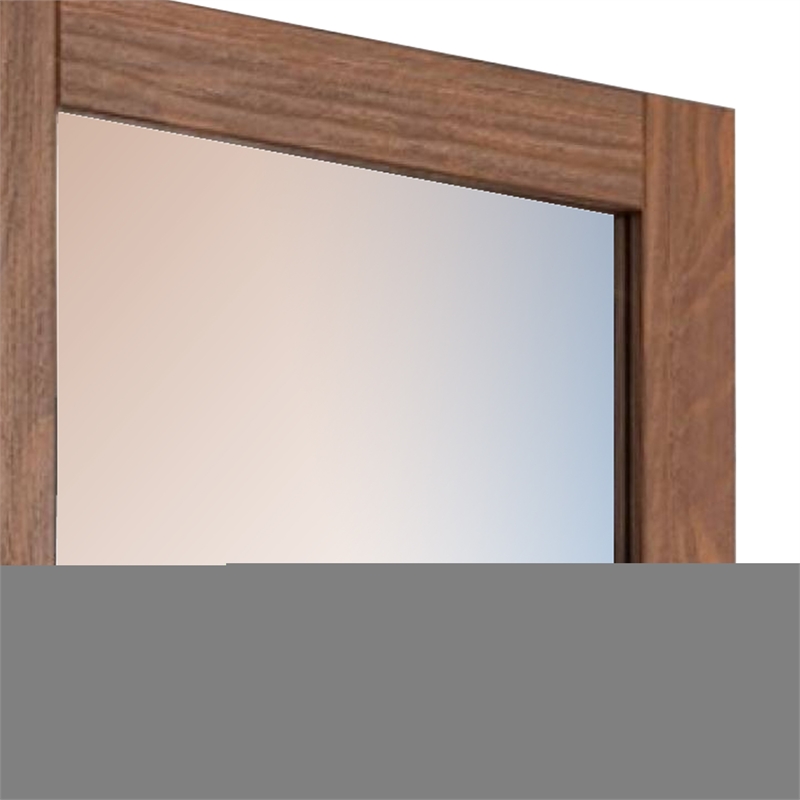Stav Dresser Mirror-Rectangular Frame-Mahogany Brazilian Pine Wood