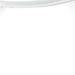 Kiki Dresser Mirror-Curved Crown Molded Details-White Solid Wood