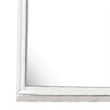 Kiki Dresser Mirror-Curved Crown Molded Details-White Solid Wood