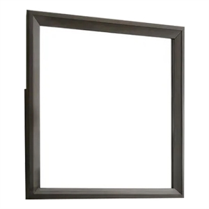 Fema Dresser Mirror-35 Inch Bevel Edge Frame-Brown Wood