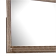 Merry Dresser Mirror-Brown Solid Wood-Rectangular 36x49 Frame