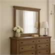 Merry Dresser Mirror-Brown Solid Wood-Rectangular 36x49 Frame