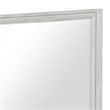 Basil Dresser Mirror-Beveled Glass-38x44 Rustic White Solid Wood Frame