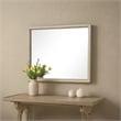 Myna Dresser Mirror-Beveled Glass-Oak Brown Solid Wood-34x45