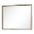 Myna Dresser Mirror-Beveled Glass-Oak Brown Solid Wood-34x45
