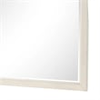Toi Dresser Mirror-Beveled Glass-Antique White Finished Solid Wood-38 Inch
