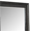 Ashen Dresser Mirror-Black Solid Wood-Rectangular Silhouette-40x46