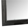 Ashen Dresser Mirror-Black Solid Wood-Rectangular Silhouette-40x46