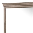 Roi Dresser Mirror-Beveled Glass-Weathered Gray Solid Wood-38x42