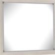 Kexa Dresser Mirror-Bevel Glass-Light Gray Solid Wood Frame-34x44